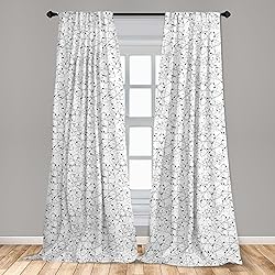 Lunarable Atom Window Curtains, Simplistically