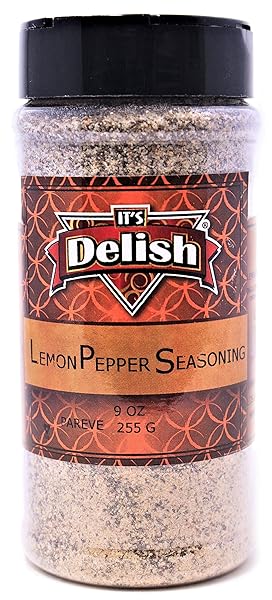 LEMON PEPPER SEASONING BY ITS DELISH, MEDIUM JAR,...
