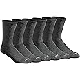 Dickies Men's Dri-Tech Essential Moisture Control Crew Socks, Available in M-XXL (6, 12 Pairs)