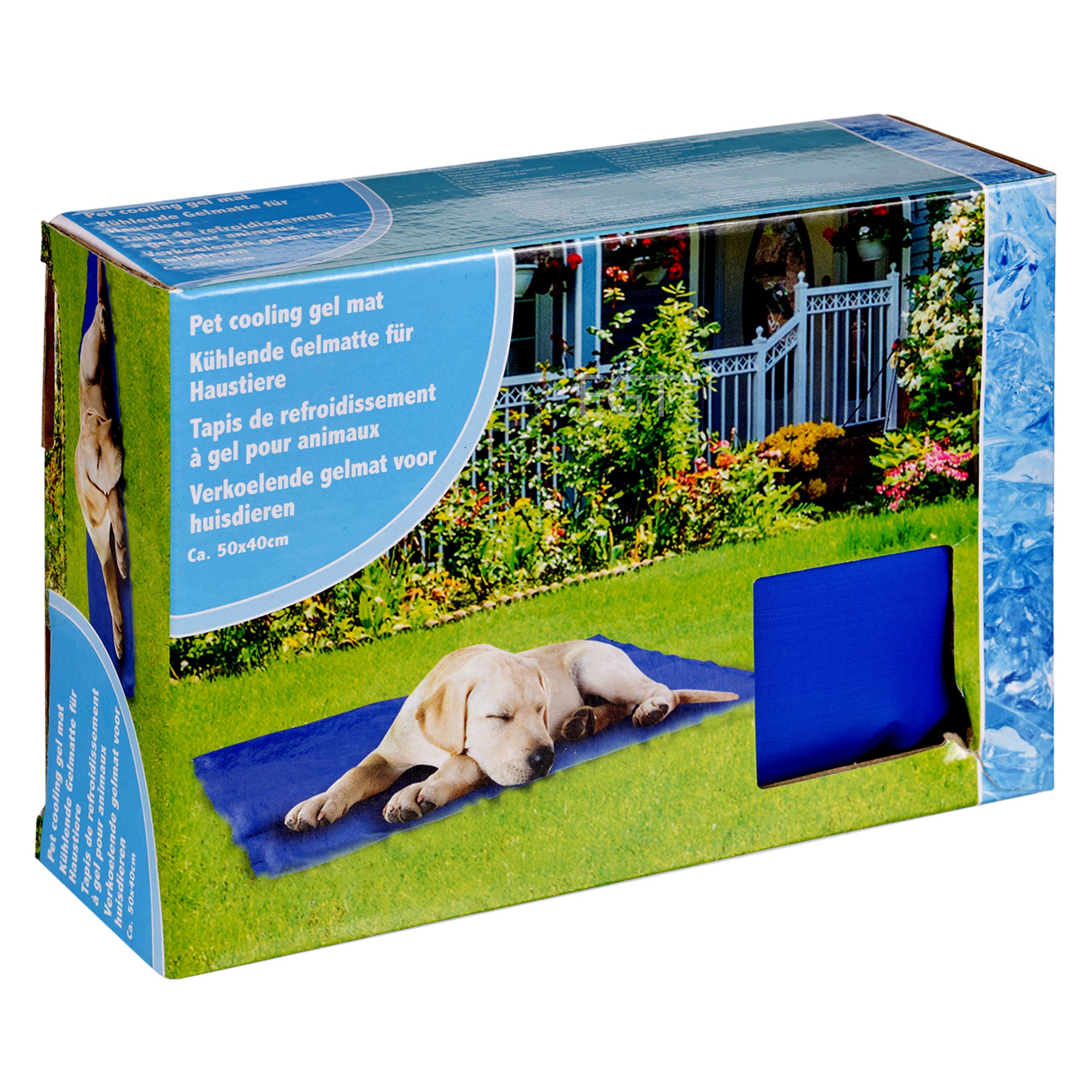 URBNLIVING Dog Cat Pet Self Cooling Gel Mat Summer Hot Weather 50 x 40cm Portable Pad Bed