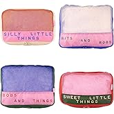 ban.do Getaway Polyester and Mesh Packing Cube Set, Includes 4 Foldable Luggage Organizers in Various Sizes, Bits and Bobs