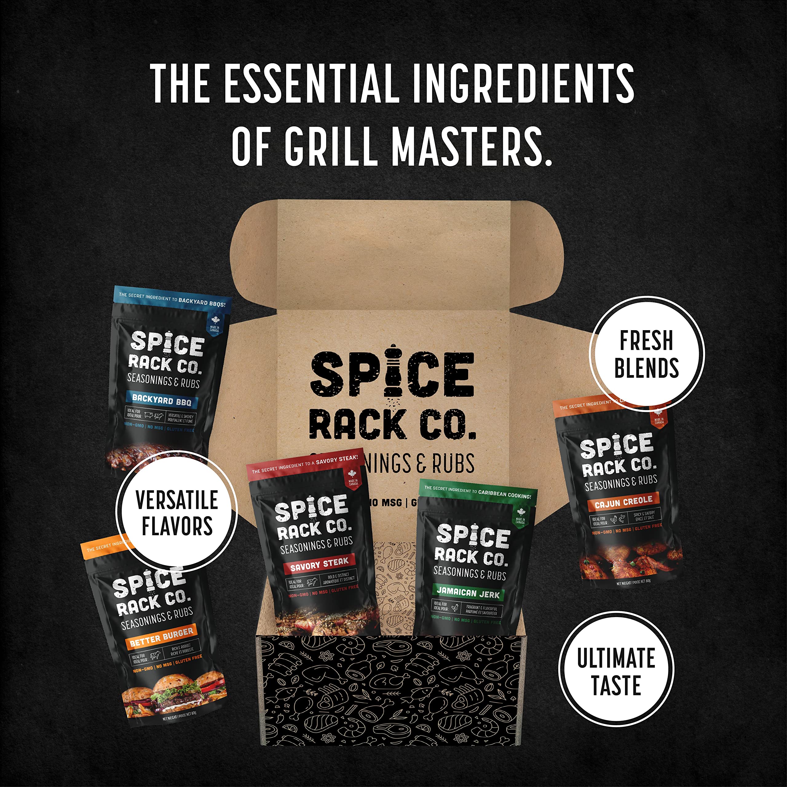 BBQ Spices And Rubs Set