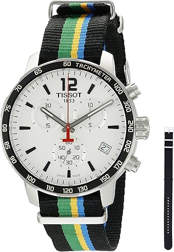 Tissot Reloj de hombre cuarzo suizo 42mm correa de nylon T0954171703702