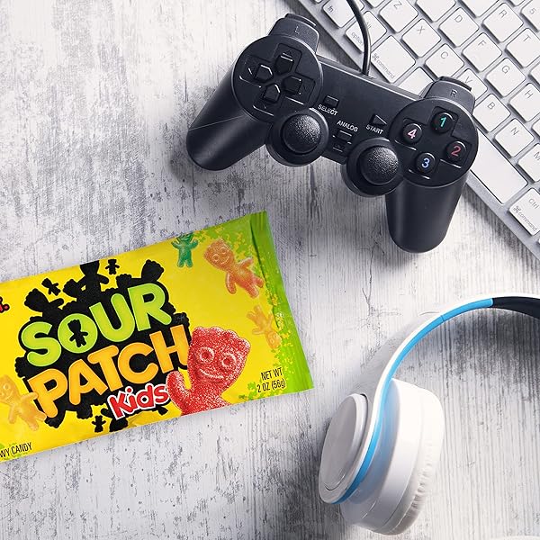 SOUR PATCH KIDS AND SWEDISH FISH MINI SOFT & CHEWY CANDY VARIETY PACK, BULK CANDY, 18-2 OZ BAGS