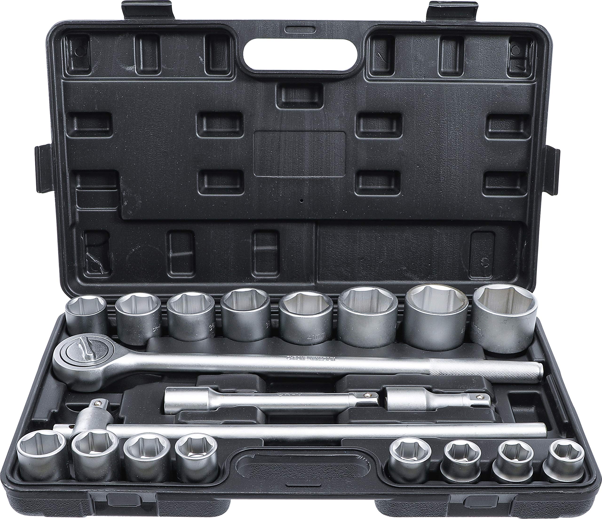 BGS Diy 1202 | Socket Set | 20 mm (3/4") Drive | 19 - 50 mm | 20 pcs.