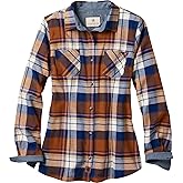 Legendary Whitetails Women’s Long Sleeve Plaid Flannel Button Up Shirt 100% Cotton