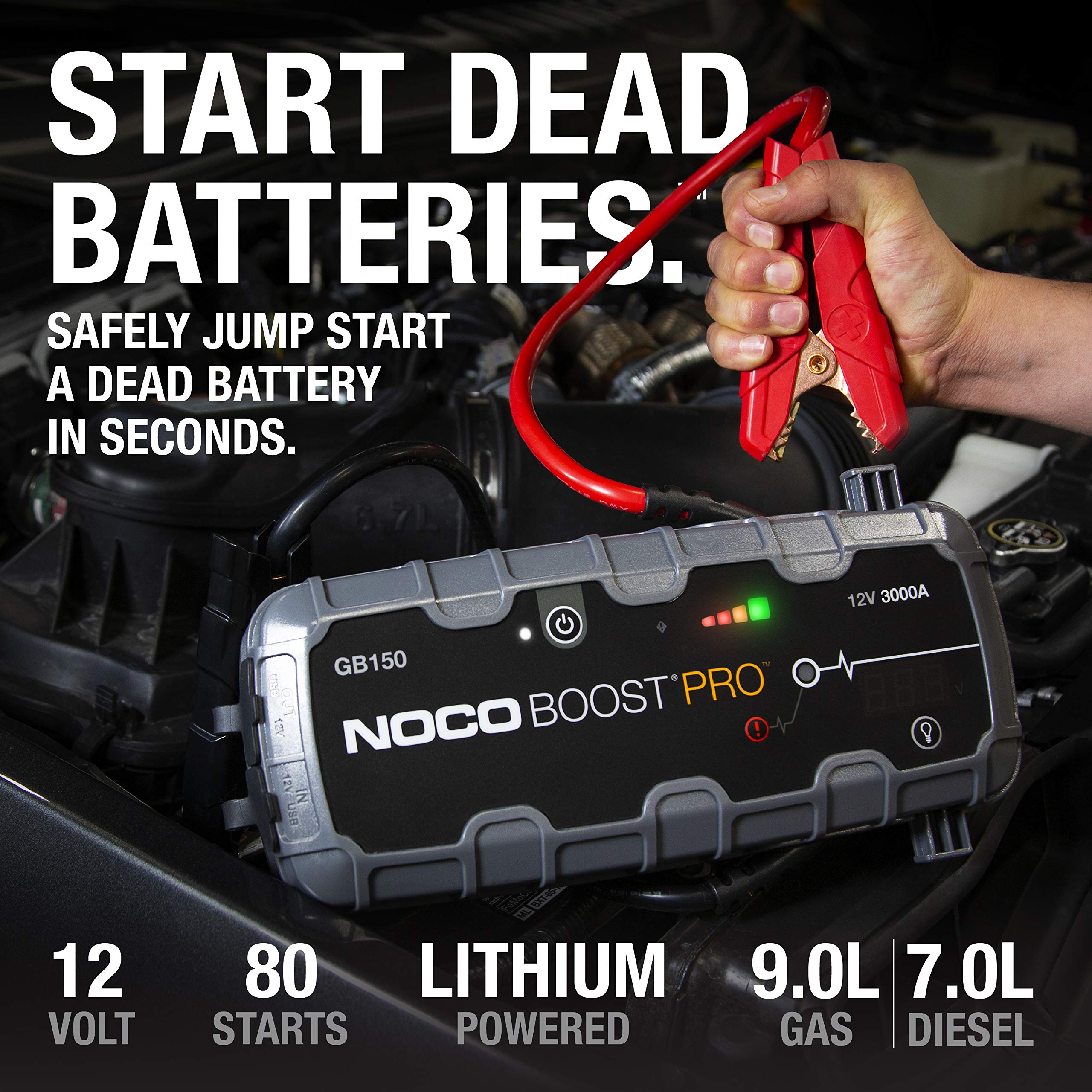 NOCO Boost Pro GB150 3000 Amp 12Volt UltraSafe Portable Lithium Jump