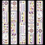 FACEGEM LONDON Glow in the Dark Neon Temporary Tattoos 170+ Designs view 6