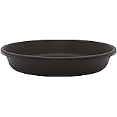 The HC Companies Flower Pot Saucers - Plastic Plant Saucer for Outdoors & Indoors - Traditional Design Plant Pot Trays for Wa