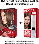 Revlon Colorsilk 40 Medium Ash Brown Permanent Hair Dye Ammonia-Free Keratin view 8