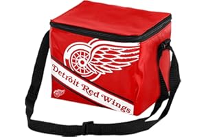 Detroit Red Wings Big Logo Stripe 6 Pack Cooler