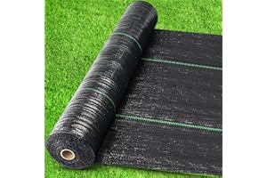GRASSCLUB 3ft x 300ft Weed Barrier Landscape Fabric Heavy Duty Premium Weed Control Fabric Durable & Eco-Friendly Weed Block Gardening Mat (3.2oz)