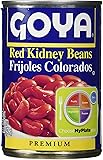 Goya Red Kidney Beans Habichuelas Coloradas Premium- 15.5 Oz Cans (6 Pack)