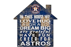 Fan Creations MLB Houston Astros Unisex Houston Astros House Sign, Team Color, 12 inch