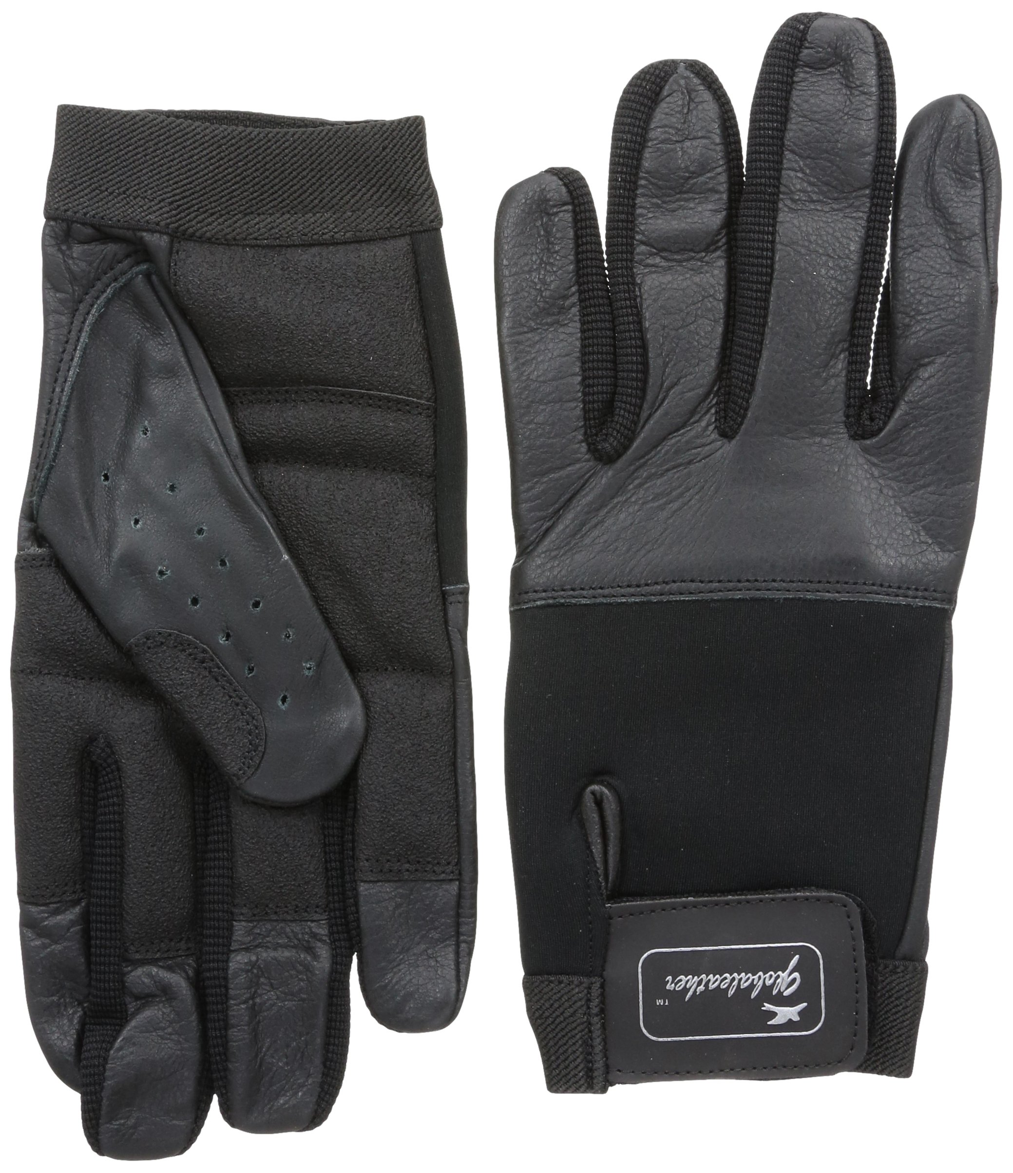 Super Grip Wheelchair Gloves, Full Finger, Large, Padded Gloves with Neoprene for Gripping Wheelchair Wheels in Wet and Dry Conditions, Neoprene Gloves with Elastic Cuffs, Elderly and Disabled