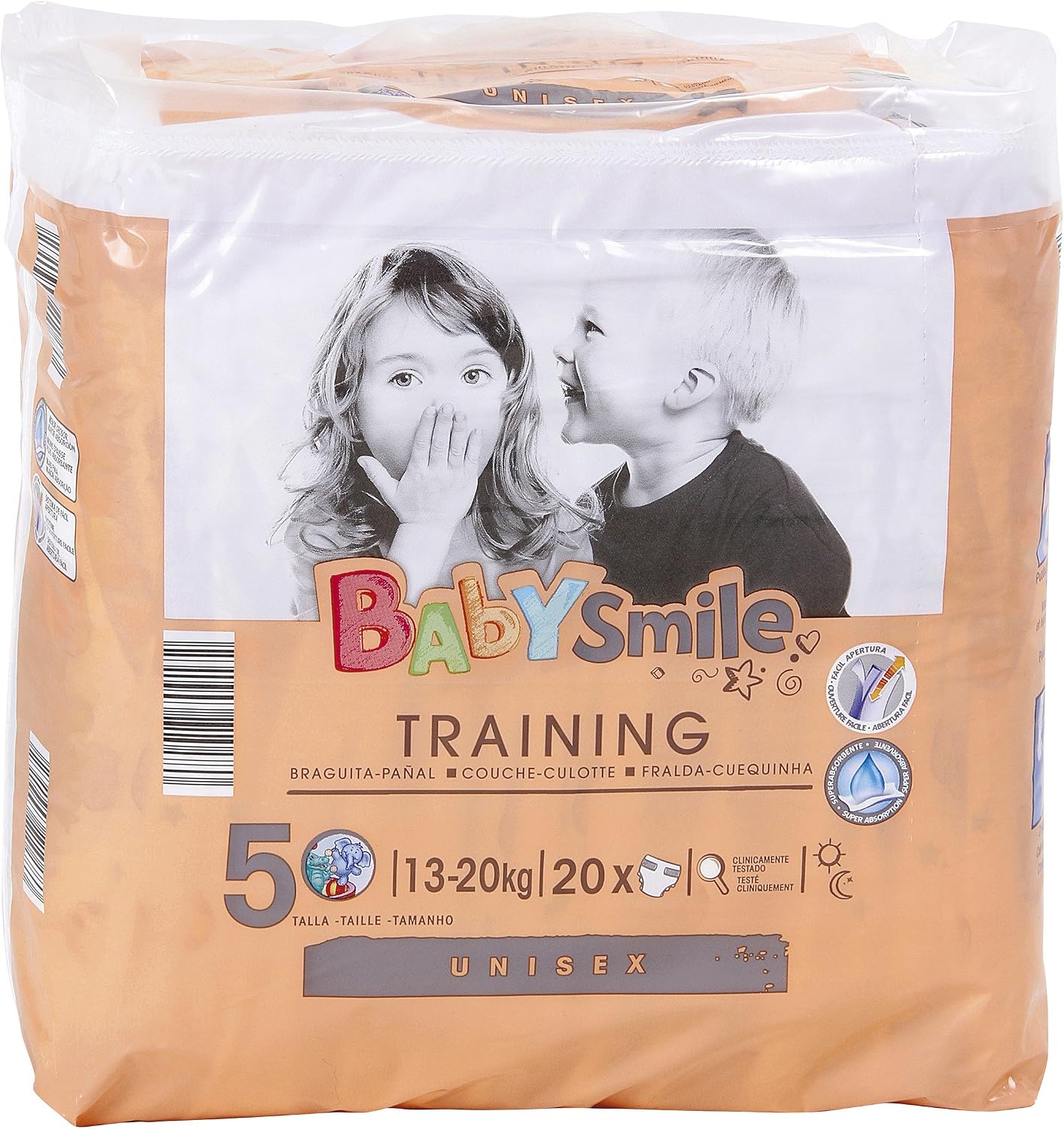 Babysmile Braguita Panal Unisex 13 Kgs Talla 5 Paquete Uds Panales Desechables De Entrenamiento Bebe Amberfreda Com