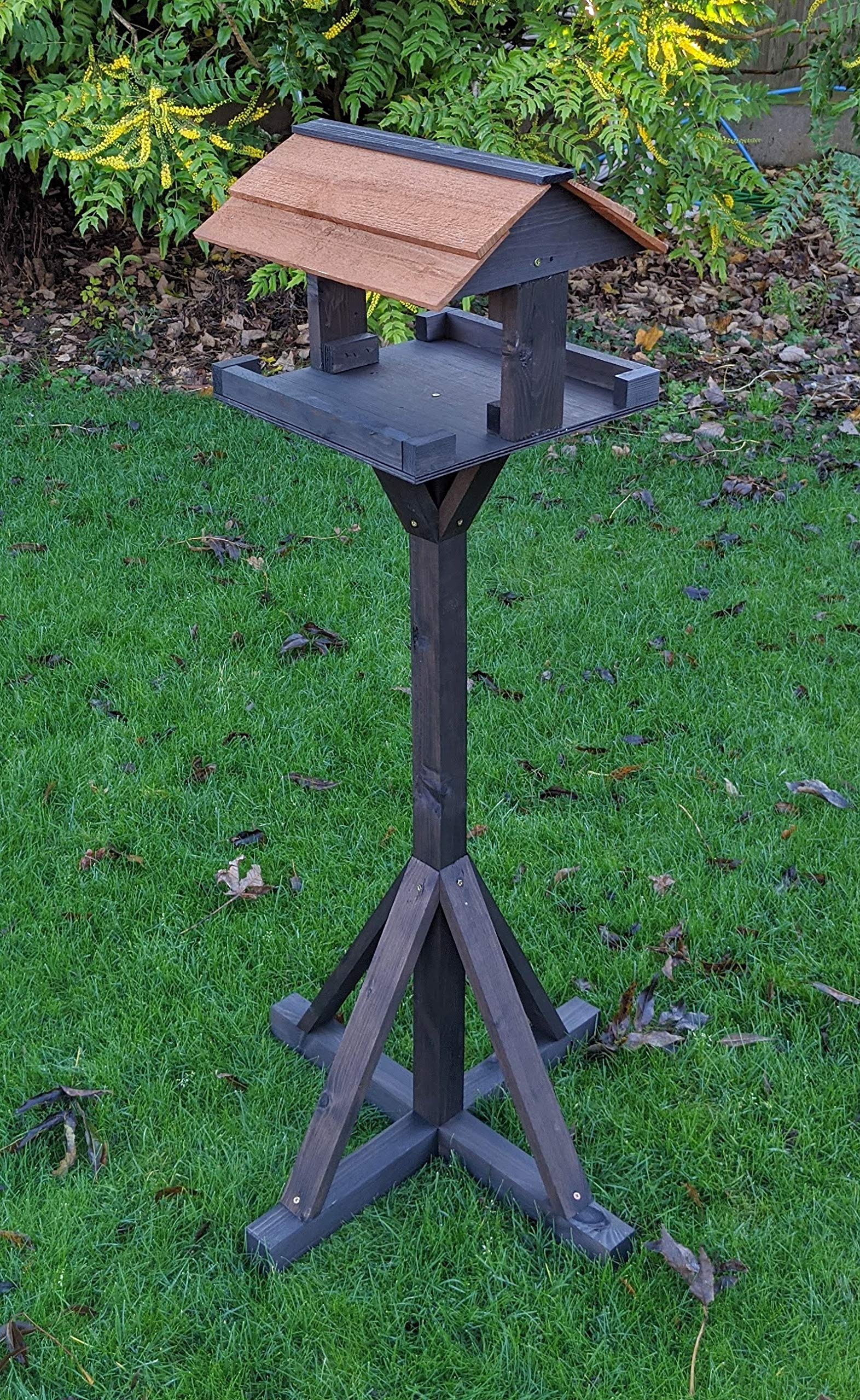 Buy The Hutch Company Noir Maypole Bird Table FlatPack Design Online