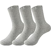 MAGIARTE Womens Athletic Cotton Crew Socks Moisture Wicking Breathable Sports Casual Socks for Women 3/5-PACK