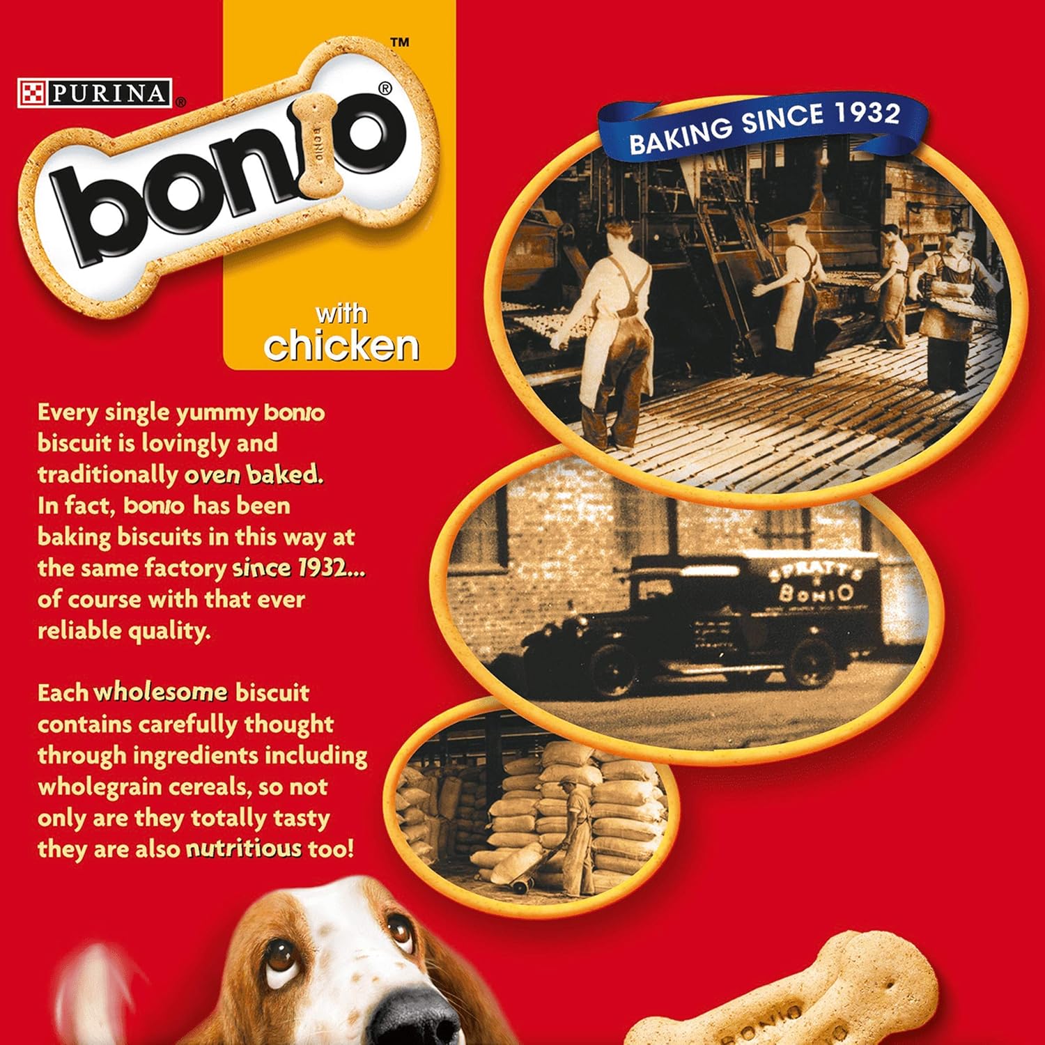 BONIO Chicken Dog Biscuits 650g (Pack of 5), 650 g (Pack of 5) - Image 3