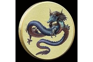 CYOUNG Chinese Dragon Fortune Golden Metal Lucky Coin - Your Gateway to Luck and Prosperity