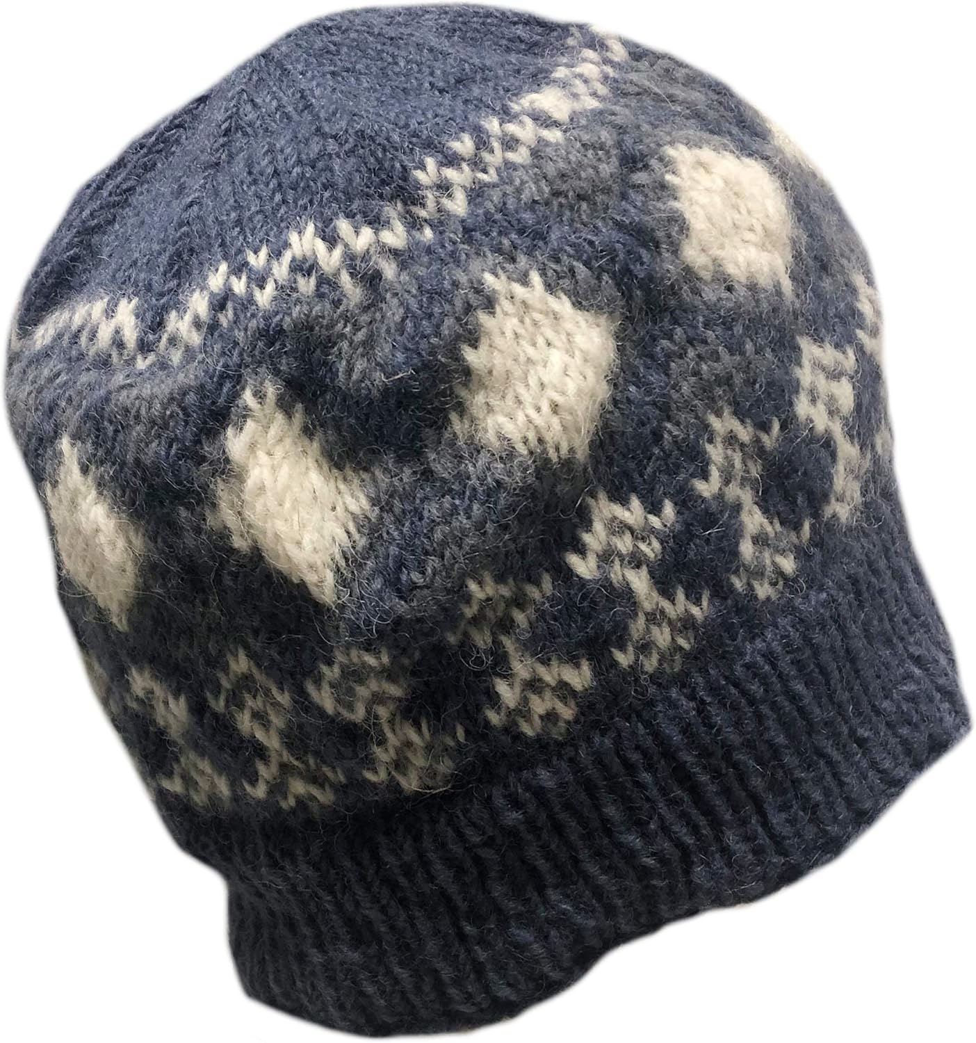 Nepal Hand Knit Sherpa Hat with Ear Flaps, Trapper Ski