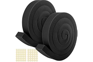 Tlswshsy 2 in x 6.5 ft Air Conditioner Foam Tape-2Pcs Non-Adhesive Foam Seal Strip with Glue Point for Door/Window Seal