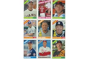 2015 Topps Heritage MLB Baseball Complete Mint Basic 425 Card Set in Classic 1966 Topps Design