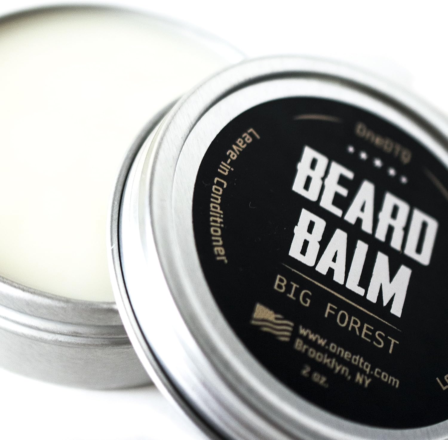 Big Forest Beard Balm - Beard Butter for Men 2 OZ - Blend of Premium Organic Oils & Shea Butter - Light Hold - Great for Grooming Facial Hair of All Lengths & Styles