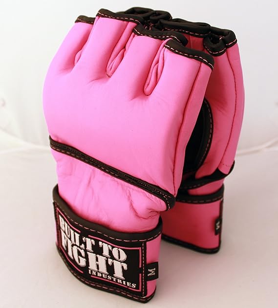Built to Fight MMA Fight Gloves (Pink, X Small) Sports