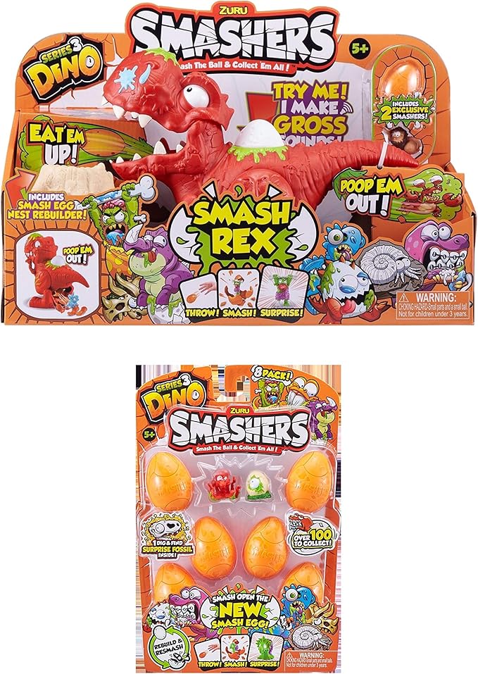 smashers dino smash rex playset