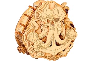 ESC WELT Blackbeard's Compass Puzzle Box - Escape Room in a Box - Brainteaser - 3D Escape Game Money Box - Gift Box Riddle Game - Puzzle Box - Wooden Puzzle Box for Family Games - Gift Box Puzzle Game