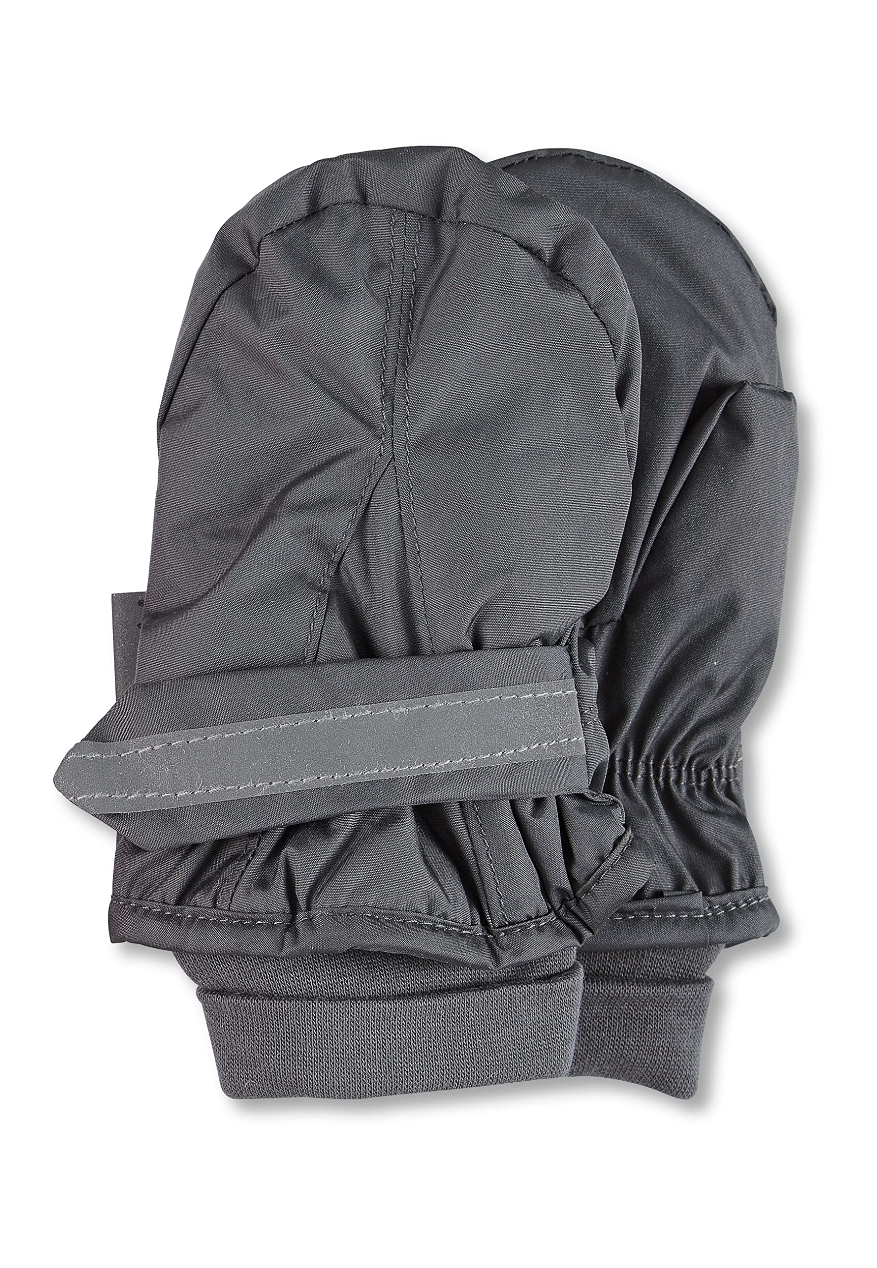 Sterntaler Boy's Mittens For Children, Water-Repellent and Reflective, Age: 2-3 Years, Size: 2, Grey Mittens, Grey (Eisengrau 577), 2 (Manufacturer Size: 2)