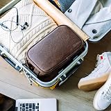 Elviros Water-Resistant PU Leather Toiletry Bag Men Large Travel Dopp Kit view 7