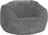 Gilda Giant Classic Grey Corduroy Beanbag Arrives Pre-Filled UK Designed view 1