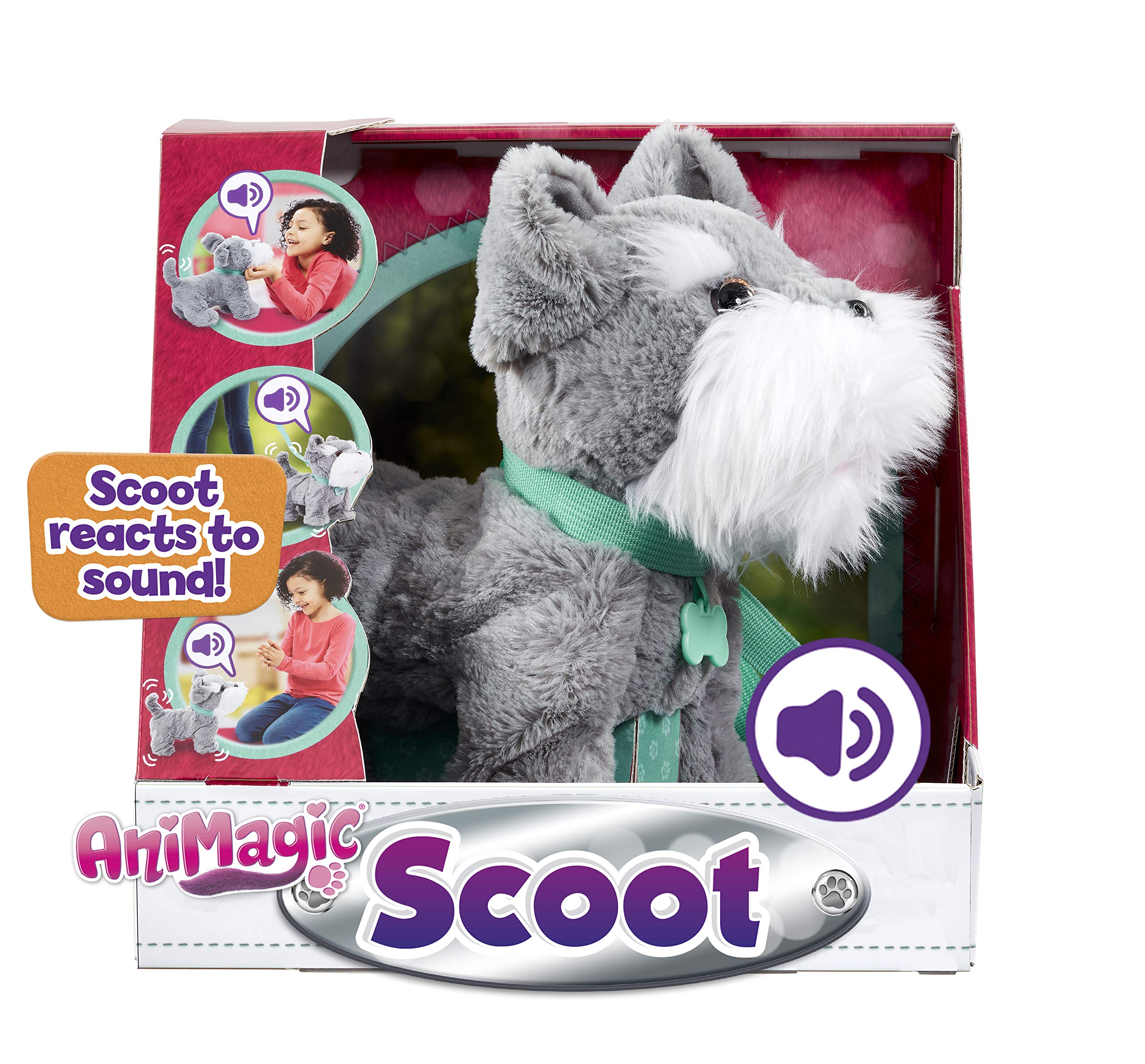 Animagic Scoot Soft Plush Sound Responsive Movement Dog Interactive Multi Colour Buy Online In Faroe Islands At Faroe Desertcart Com Productid