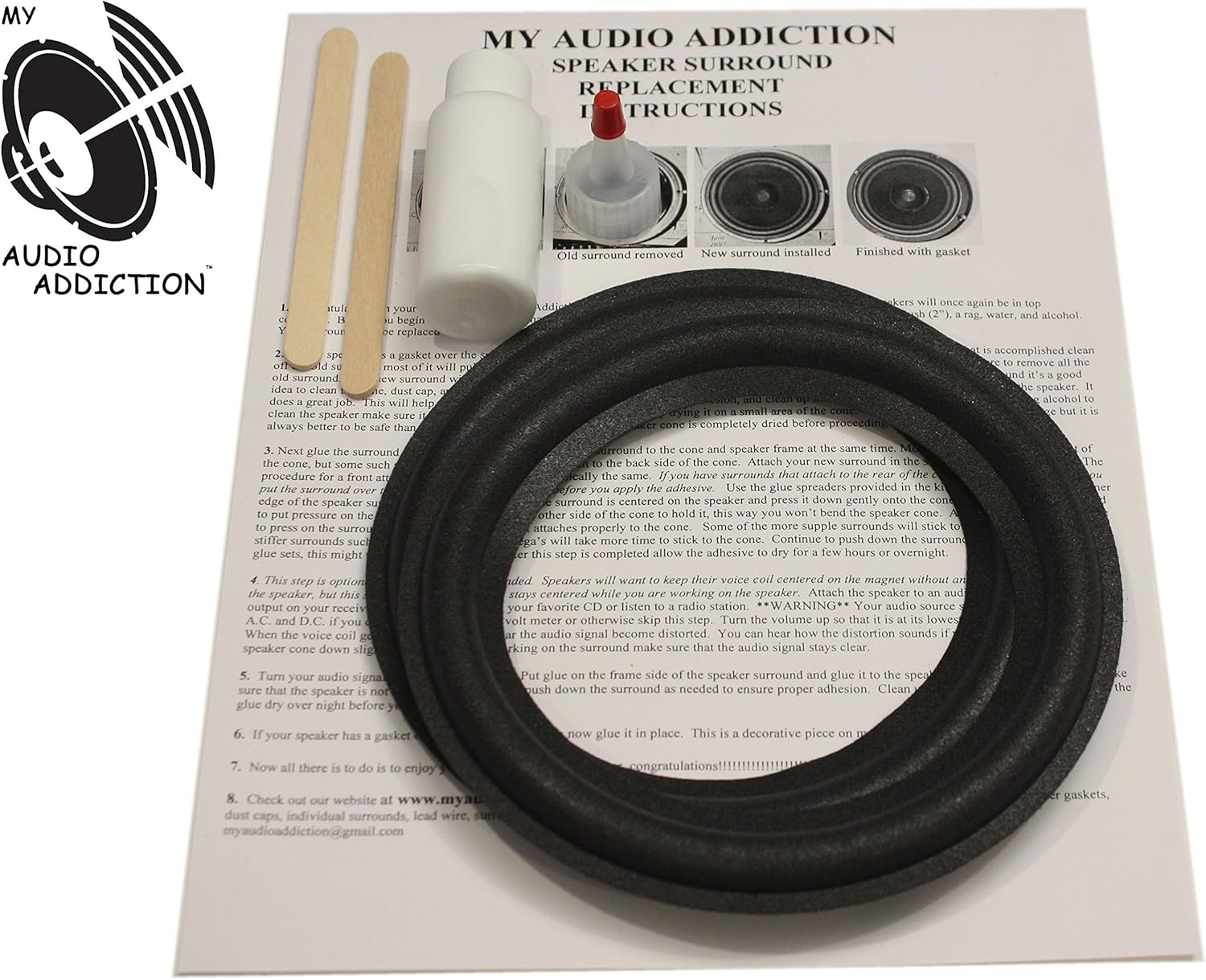 Speaker Foam Surround Repair Kit For Pro Ac 6.5" ProAc Home Audio & Theater