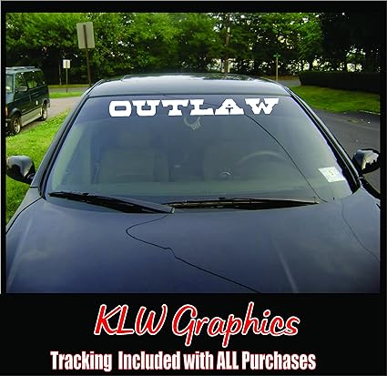 Amazon Com Outlaw Windshield Banner Everything Else
