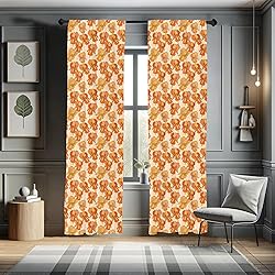 Lunarable Floral Curtains, Iris Flower Petals