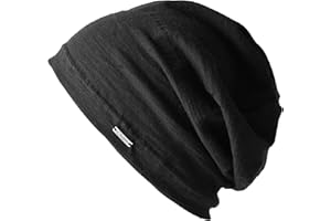 CHARM Oversized Summer Beanie for Men and Women - Slouchy Lightweight Chemo Cotton Hat