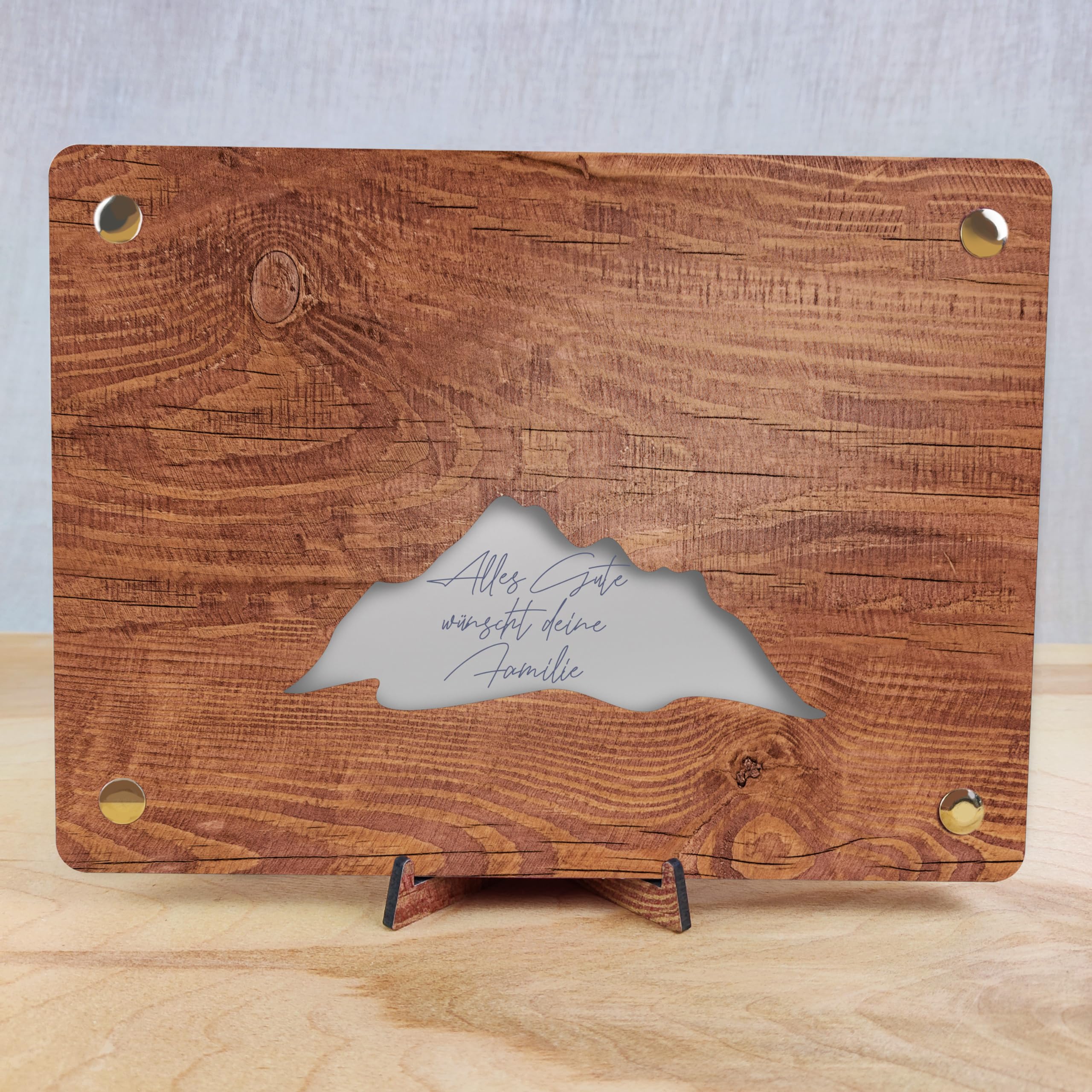 Holz Hochzeitsgeschenk Geldbox - Personalisierbare Geldgeschenk Verpackung Mit Ständer