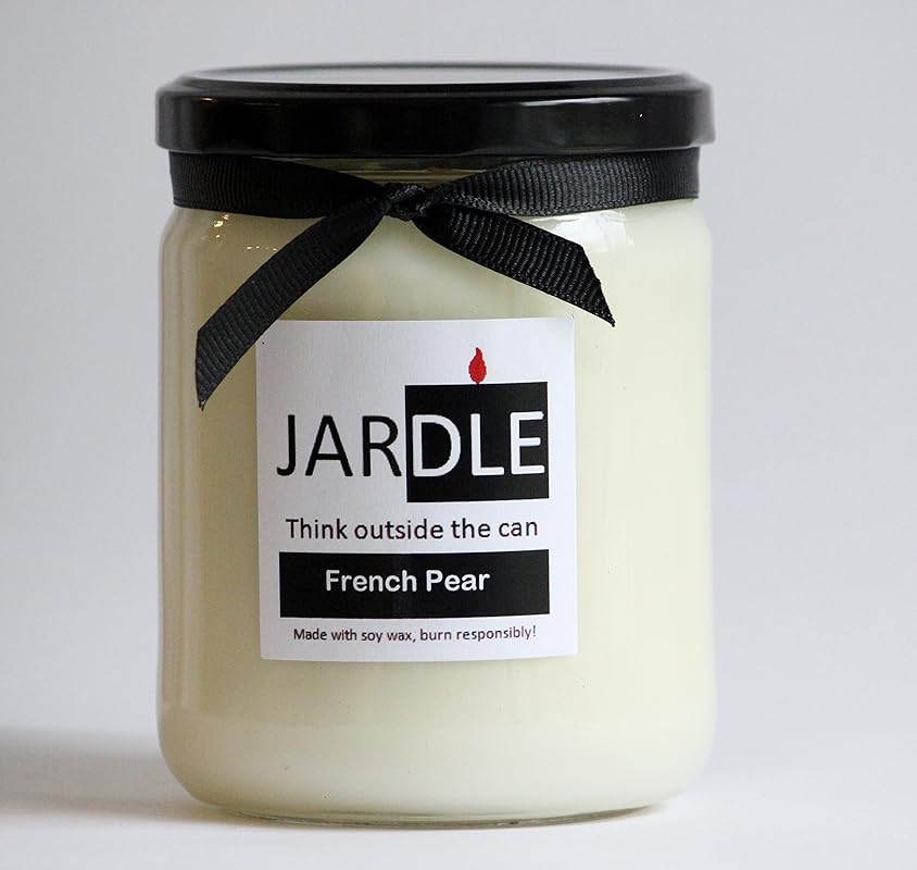 16 Oz French Pear Scented Soy Candle Dye Free Lead Free