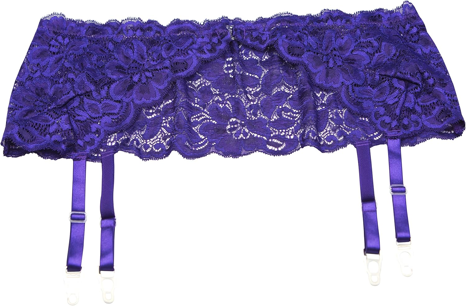 Stretch Lace Garter Belt, Garters Deep Purple O/S Amazon.ca Luggage