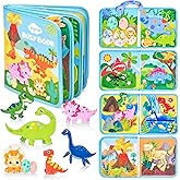 JoyCat Dinosaur Busy Book for Toddlers 2-4, Montessori Quiet Activity Toy | Dino pages invite matching, sorting, and hands-on discovery for preschool practice without loose worksheets