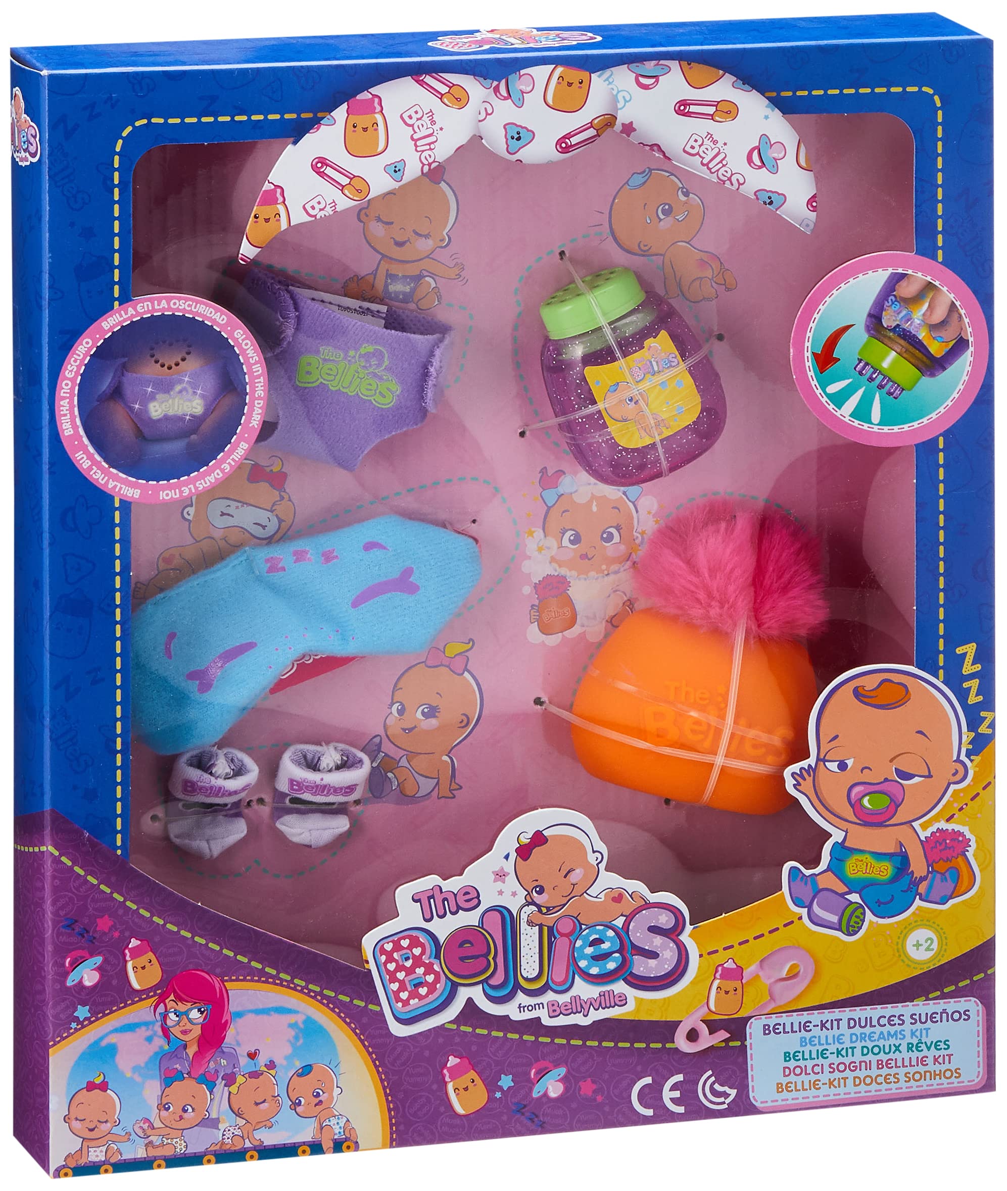 The Bellies Baby Dolls Kit - Girls Ages 3+ (Famous) Única multicoloured