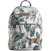 Maison d' Hermine Backpack for Women Men Cotton Shoulder Multipurpose Rucksack with Small Pouch Lightweight Multi Pocket Bag for Travel Work Beach Perfect for Valentines Day Gifts - Wild