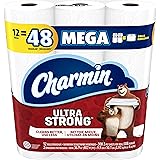 Charmin Ultra Strong Toilet Paper, 12 Mega Rolls Equal To 48 Regular Rolls, 12 Count