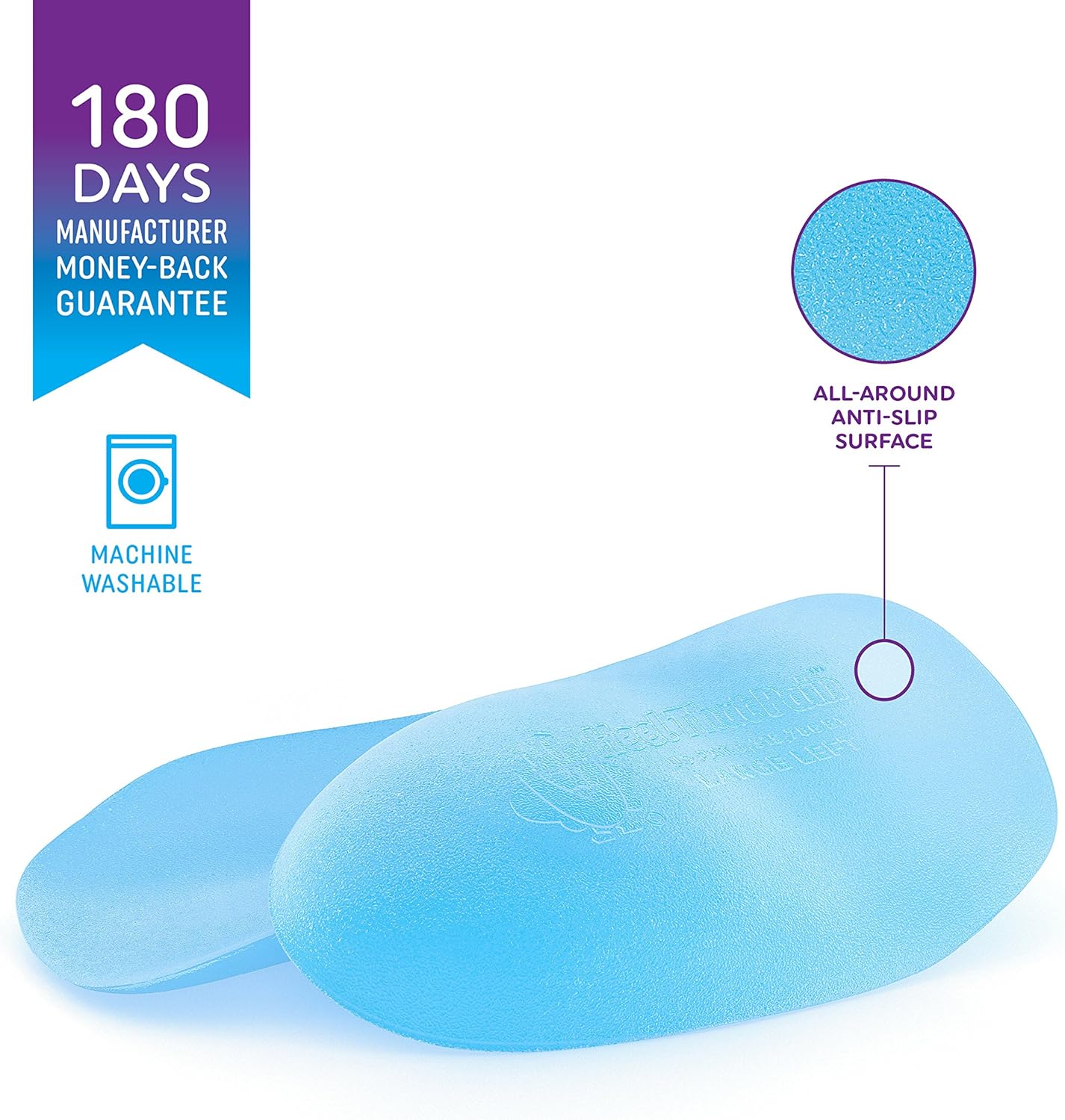 Heel That Pain Gel Plantar Fasciitis Insoles | Heel Seats Foot Orthotic Inserts, Heel Cups for Heel Pain and Heel Spurs | Patented, Clinically Proven, 100% Guaranteed | Medium (W 6.5-10, M 5-8): Health & Personal Care