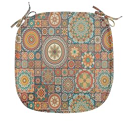 Ambesonne Moroccan Chair Seating Cushion Set of