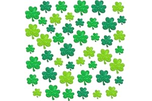 KatchOn, Glitter Shamrock Cutouts for Shamrock Decorations - Pack of 45 | St Patricks Day Cutouts | St Patricks Day Decorations, St Patricks Day Bulletin Board Decorations