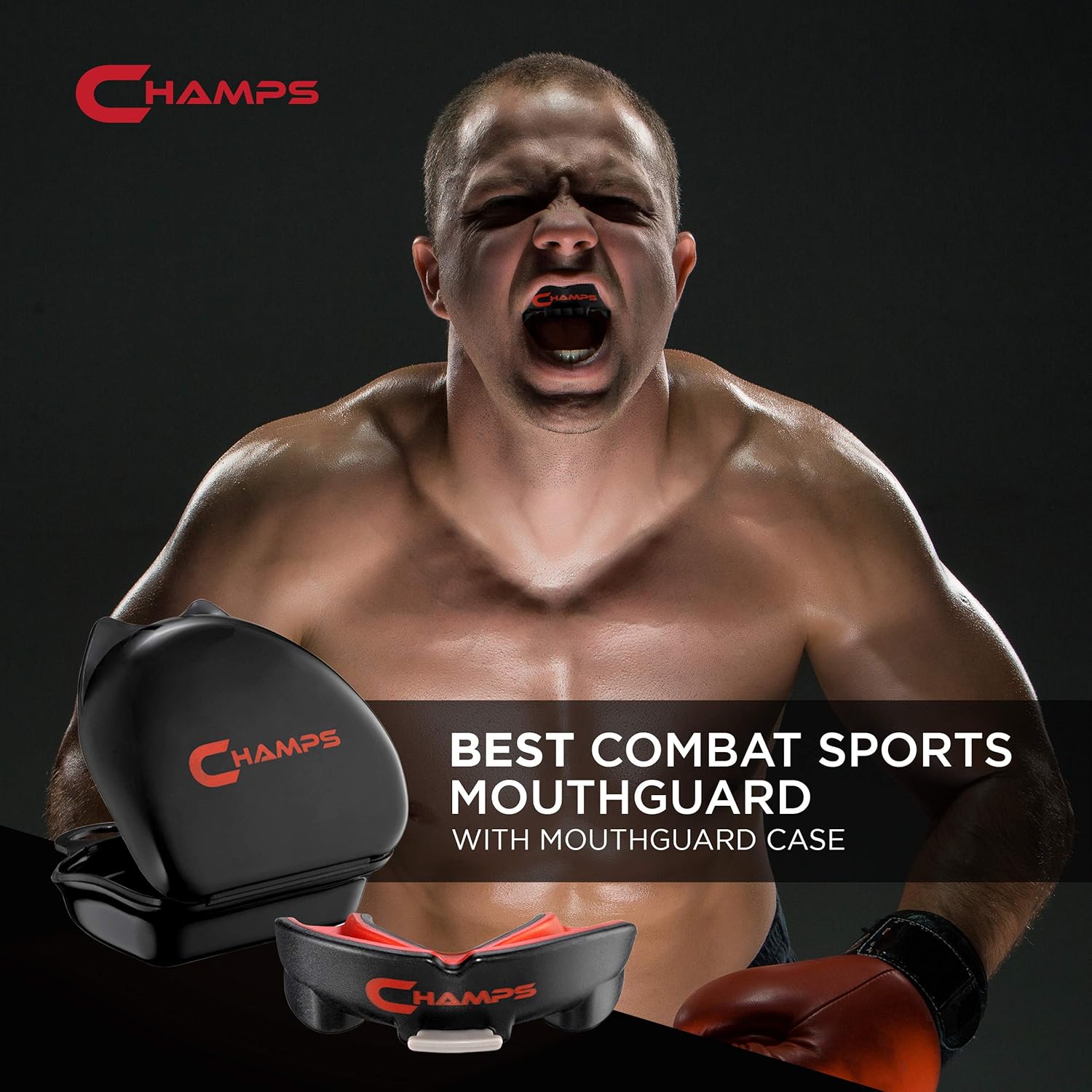 Champs Breathable Mouthguard for Boxing, Jiu Jitsu, MMA, Muay Thai, Sports, and Wrestling. Easy Fit Boxing Mouthguard Super Tough MMA Mouthguard. Combat Sports Mouthpiece : Sports & Outdoors
